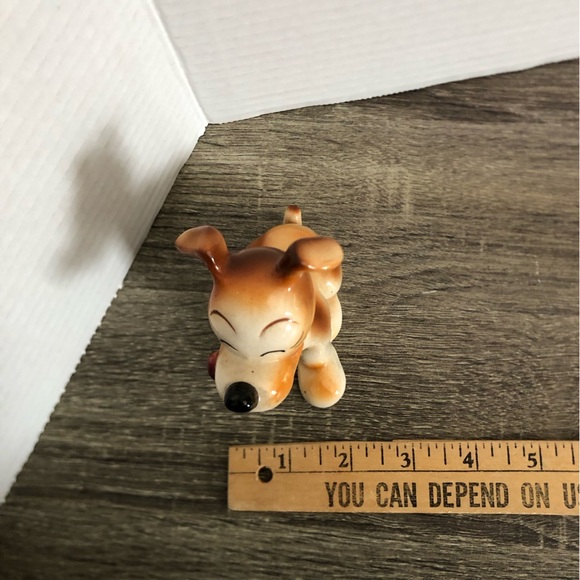 Vtg Occupied Japan Ceramic Dog Figurine - Picture 9 of 14